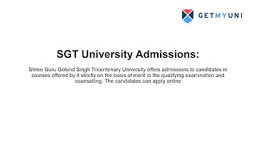 SGT University Gurgaon | Campus | Infrastructure | Placement | Scholarship | Hostel | Admission 2022