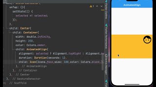 AnimatedAlign widget in flutter