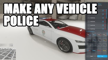 MAKE ANY VEHICLE  A POLICE VEHICLE!! EMERGENCY VEHICLE CREATOR