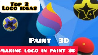 How to make logo in Paint 3D | How to make free logo | Making logo in Paint 3D | Paint 3D School