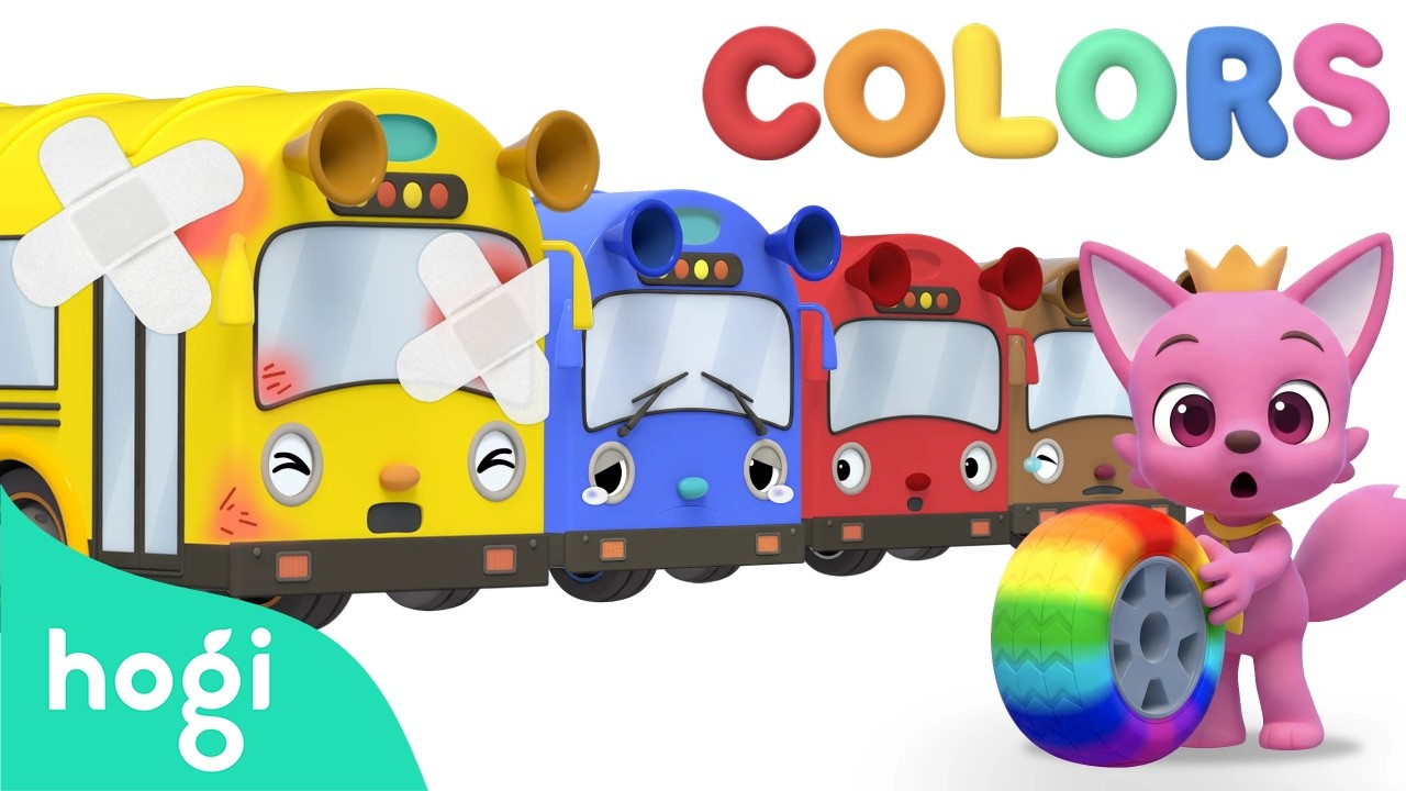 [NEW✨] Repairing and Coloring a Bus 🛠️ 🛞 🚌｜Learn Colors for Kids｜Hogi Colors｜Hogi Pinkfong