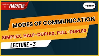 EP 3 - Modes of Communication Simplex, Half-Duplex, full-Duplex | Logically by Poonam