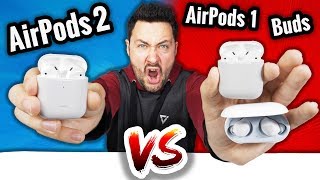 Airpods 2 Vs Airpods 1 Vs Galaxy Buds Le Gros Fight