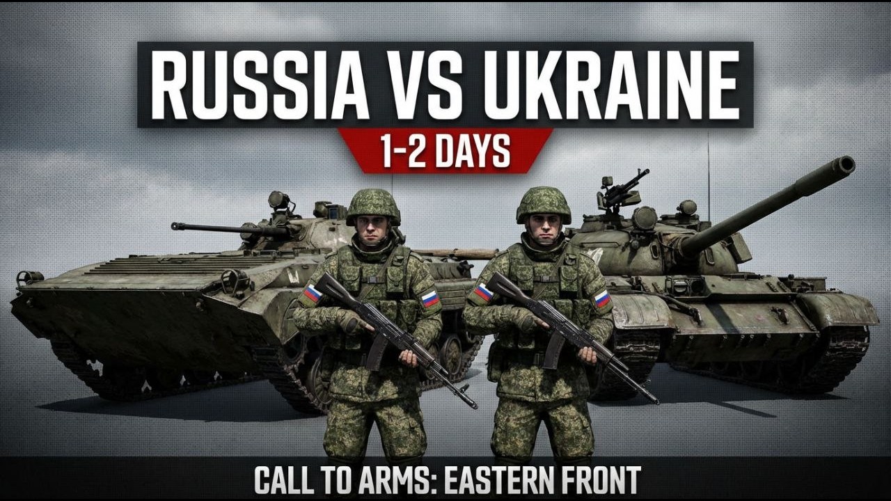 Россия VS Украины 1-2 день . Зенитка против пехоты