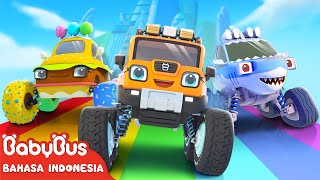 Transformasi Besar Mobil Monster | Lagu Mobil Monster | Lagu Mobil | BabyBus Bahasa Indonesia