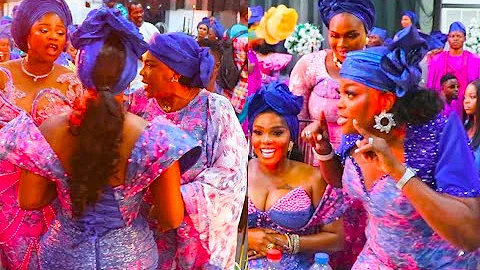 Actress Iyabo Ojo, Eniola Ajao & Funke Akindele Turn Heads at Kamo State’s Wedding