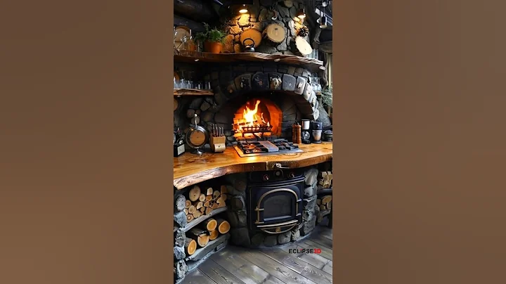 🔥 The Coziest Rustic Kitchen You’ll Ever See! #RusticKitchen #CabinVibes #CozyHome