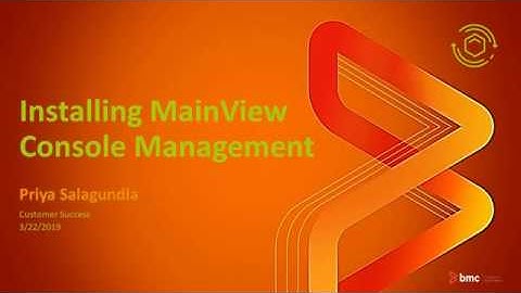 MainView Console Management - Installing MVCM