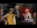 Houston Rockets VS Lakers:Fisher Flagrant Foul on Luis Scola Kobe Elbow to Artest