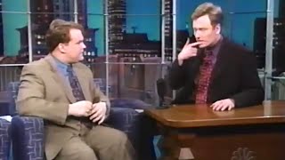 Andy Points Out Dead Skin On Conan's Face (1999) Late Night with Conan O'Brien