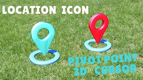 Location Icon 3D Modeling | 3D Cursor Pivot Point | Beginners Blender 2.8 Tutorials