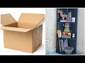 Cardboard Corner Shelf DIY | Corner Rack DIY | How to make Corner Wall Shelf | Wall Corner Shelf DIY