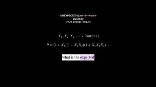 Quant Interview Question #quant