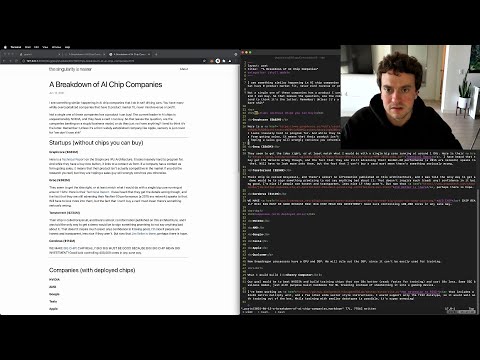 George Hotz | Programming | cherry computer: start an AI chip company? | Science & Technology