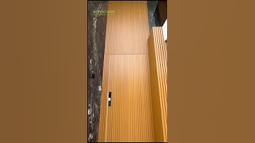 Build a nice looking Wall with Wood Composite Wall panels WPC CLADDING   #Compositecladding
