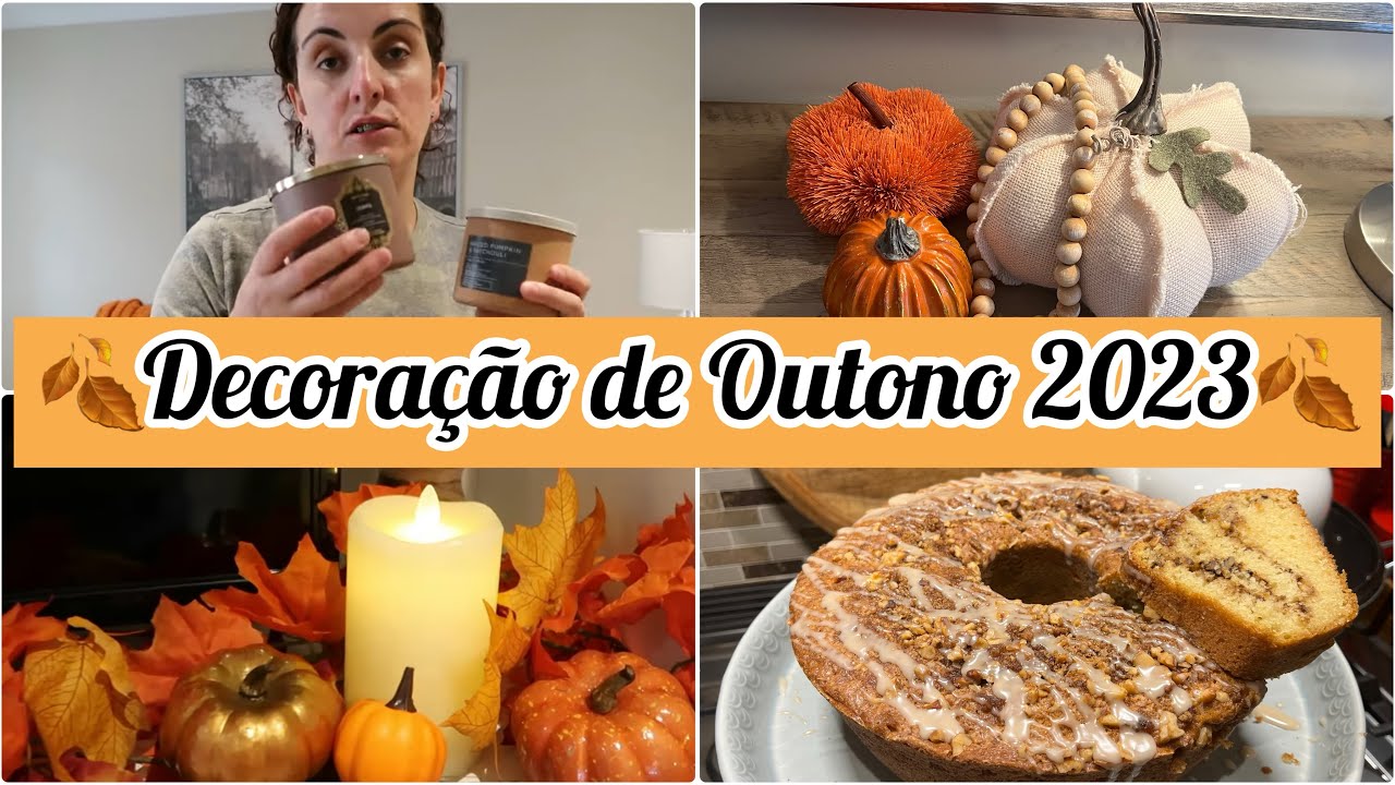 Decoração de Outono 2023/Uma luta/Limpezas/Fiz um Bolo delicioso #life #rotina #receita #falldecor