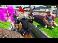 Franklin Finally Killed Pinhead Demonic Monster in GTA 5 | SHINCHAN and CHOP