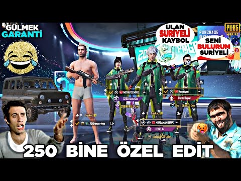 250 BİNE ÖZEL EDİT 😱 (%9.999 GÜLMEMEK İMKANSIZ ) 😂 PUBG MOBİLE KOMİK MONTAJ