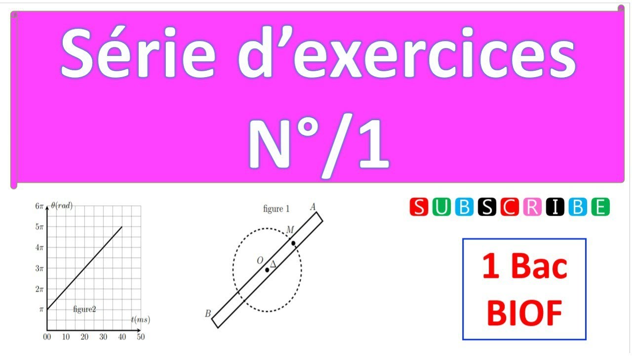 Serie 1 mouvement de rotation :correction #1Bac