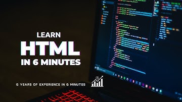 Learn HTML in 6 minutes | HTML Tutorial for Beginners