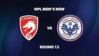 NPL Men’s NSW Round 13: St George City FA v Manly United FC