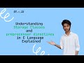 storage classes and preprocessor directives in c language | Telugu | from basics for beginners