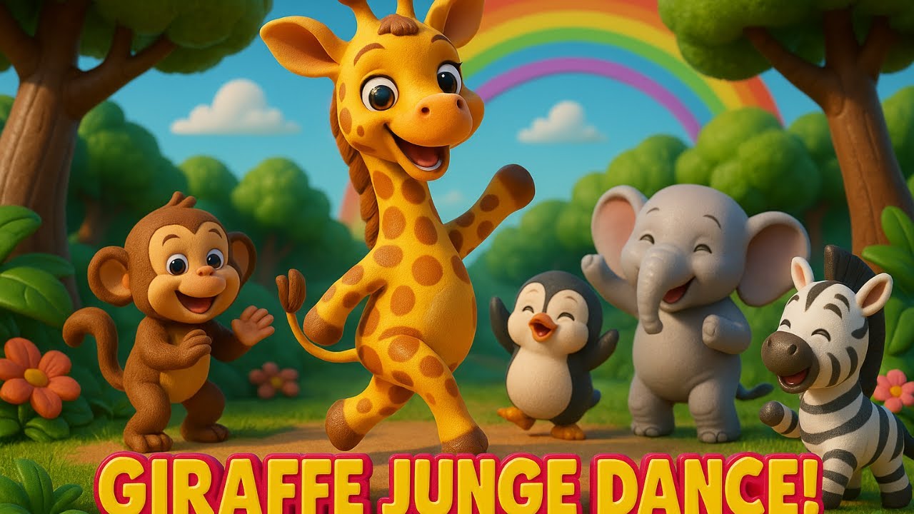 Baby Giraffe Jungle Dance 🦒 | Fun Animal Adventure for Kids!