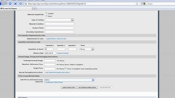 How To: Create a Multi-Part RFQ Using your Parts Library