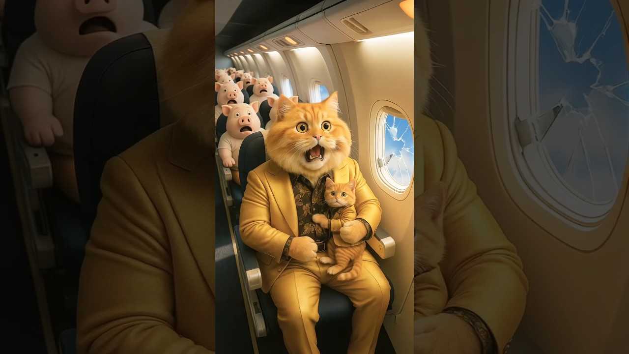 When the plane Crashed‚Dad Fat orange created a change for ai cartoon video l 