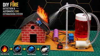 DIY Home Fire Detection &amp; Automatic Fire Extinguishing System 🌊 🚒