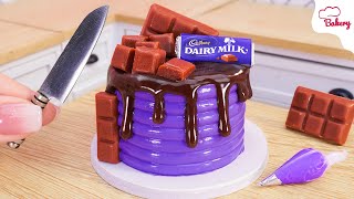 [Mini Cake ] Best Ever Purple Dairy Milk Drip Cake | Mini Bakery