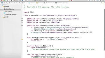 ios 스위프트(swift) 강좌 - 미니웹브라우저 만들기 7