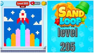 Sand loop level 205 hard level Walkthrough Solution 