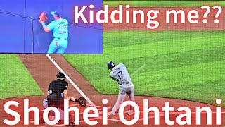 【Bullet Ball】 Ohtani's hitting is the next level! and caught it!!!