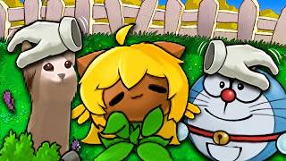 PVZ PERO las Plantas se CONVIRTIERON en GATOS y tienes que ACARICIARLOS