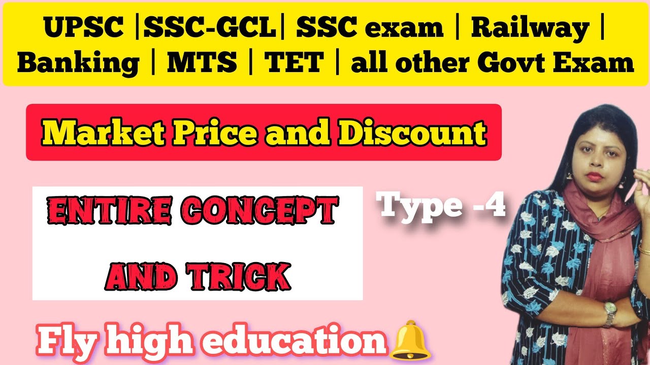 Day -4 | Market Price and Discount | Complete concept | From Basic to Advanced level