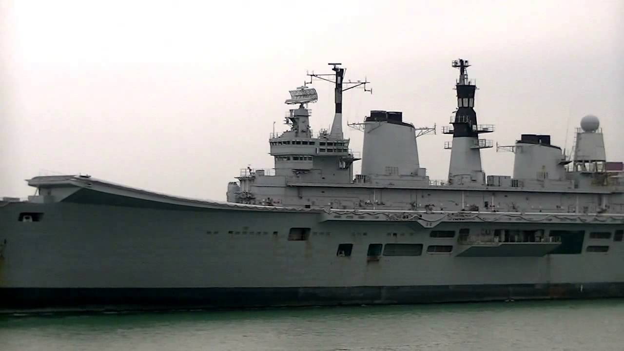 HMS Ark Royal Leaving Portsmouth for the Last time.20th May 2013