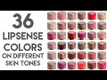 36 Close-Up LipSense Colors on Different Skin Tones and Hair Colors by SeneGence