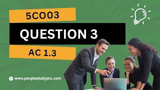 CIPD 5CO03: Q3 Influencing Others Through Informed Discussion AC 1.3
