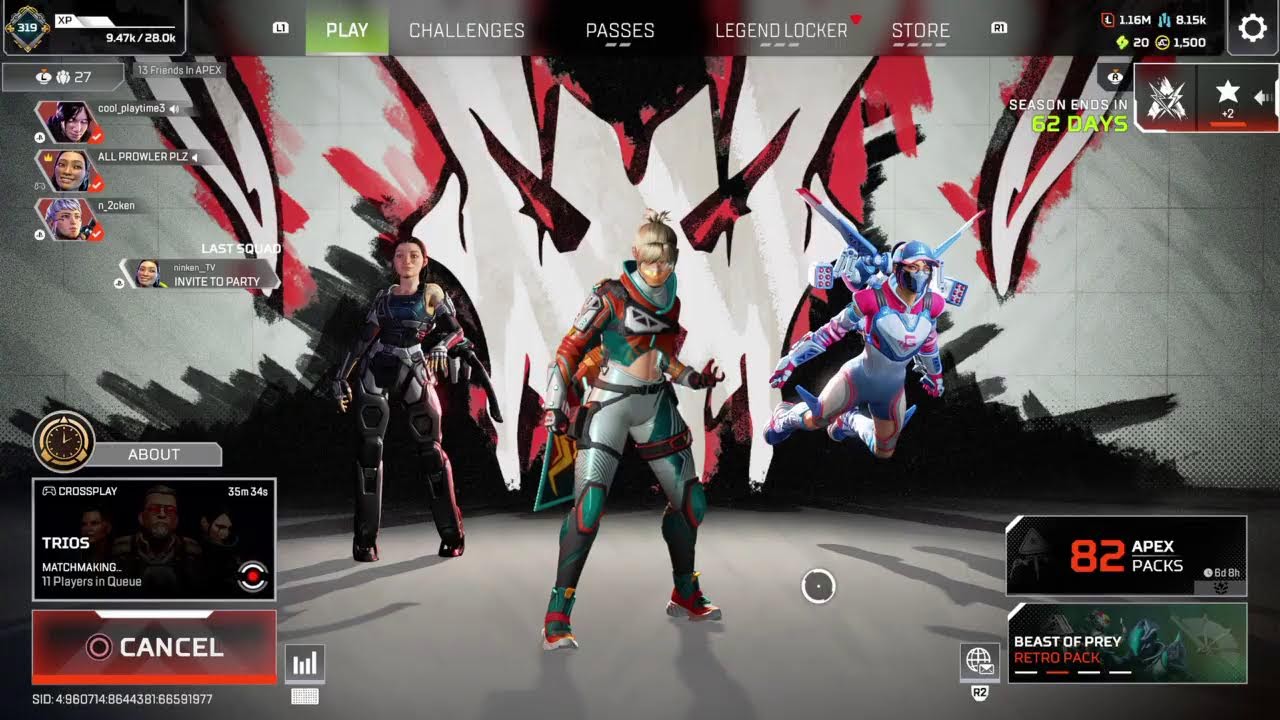 Apex legends Trios Gold weapons