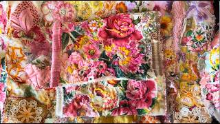 #slowstitching | Sunday Stitch | Roses are Red Tri-fold Pouch