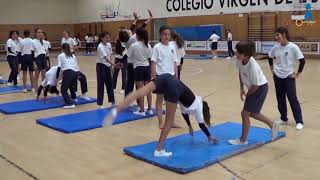 Agilidades gimnásticas en ESO - Colegio Virgen de Europa