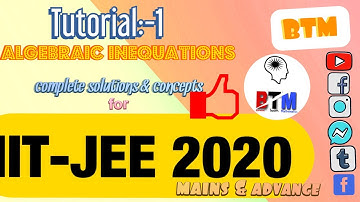 Algebraic Inequations RD Sharma Cengage IIT-JEE Mains+ Advance 2020 Objective Mathematics