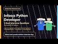 Infosys Python Developer Interview Preparation 2026 | 5 High-Impact Q&amp;A