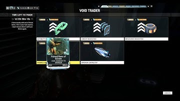 Warframe - Void Trader 23rd January 2016