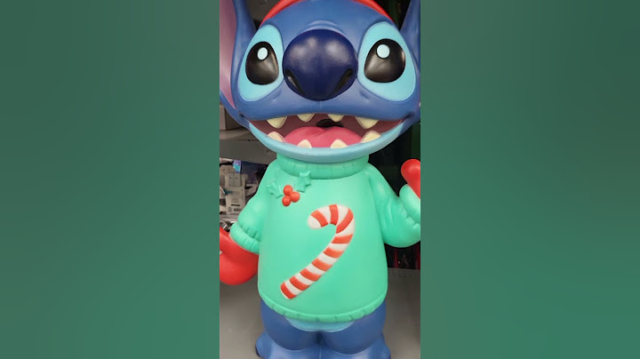 STITCH - CHRISTMAS DISNEY STITCH CARTOON CHARACTER BIG BLOW MOLD LIGHTED HOLIDAY DECOR AT WALMART