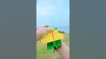 Easy Origami | How To Make an Easy Origami Super Airplane (In 30 seconds)#origami #diy #tutorial