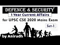 Complete One Year Defence and Security Current Affairs for UPSC CSE Mains 2020 - Part 1 #UPSC #IAS