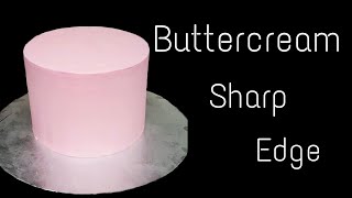 Buttercream Sharp Edge Tutorial || Upside Down Method || Queen of the Kitchen