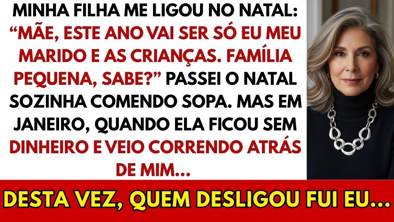 Meu Filho Disse que Natal Seria Só Eles Dois, mas Quando Apertou o Bolso, Veio Atrás de Mim...